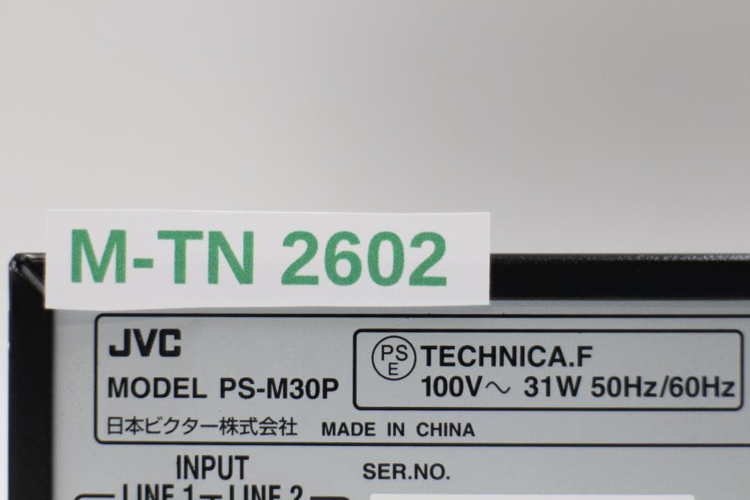 [M-TN 2602] JVC MIXING アンプ PS-M30P