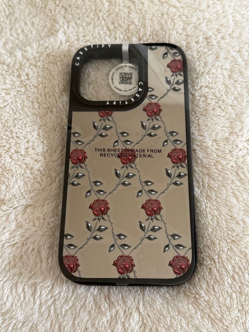 CASETiFY メタリックローズ iPhone16 Pro スマホケース