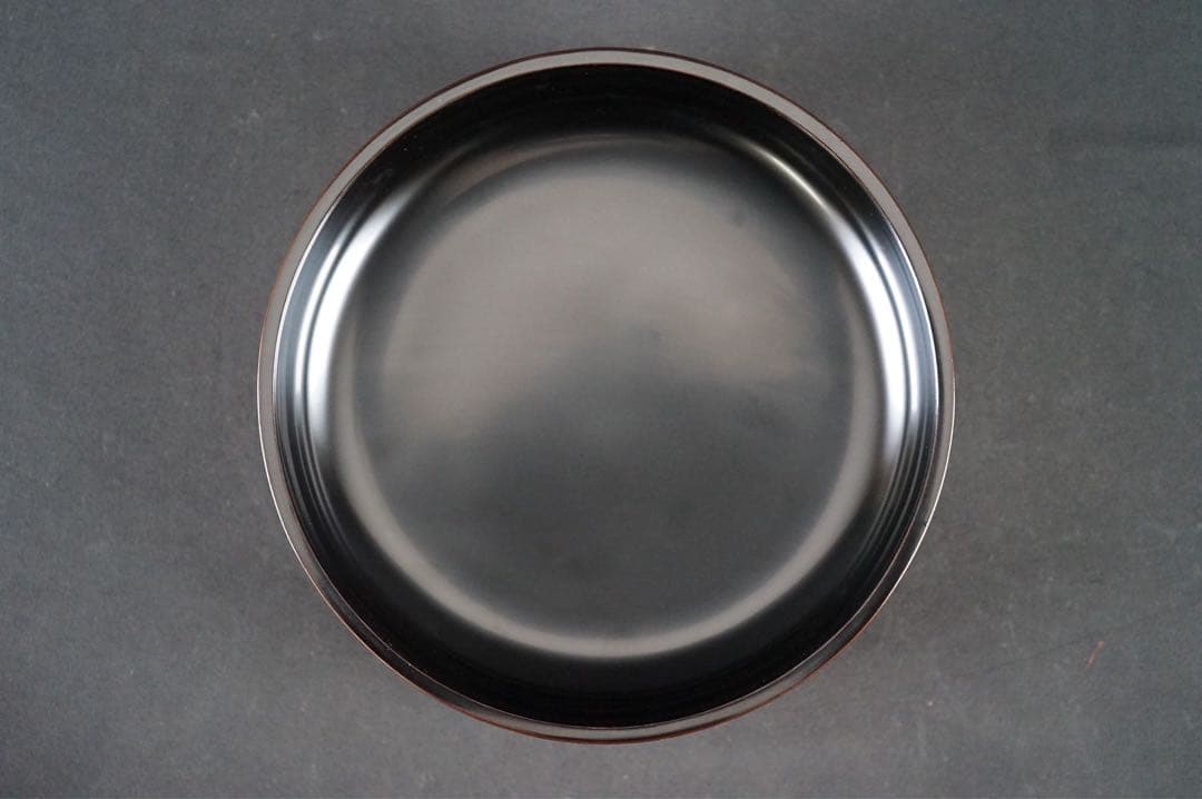 輪島塗師 茶平一斎 作 輪島塗 源氏車蒔絵 喰籠 共箱 菓子器 茶道具 食籠