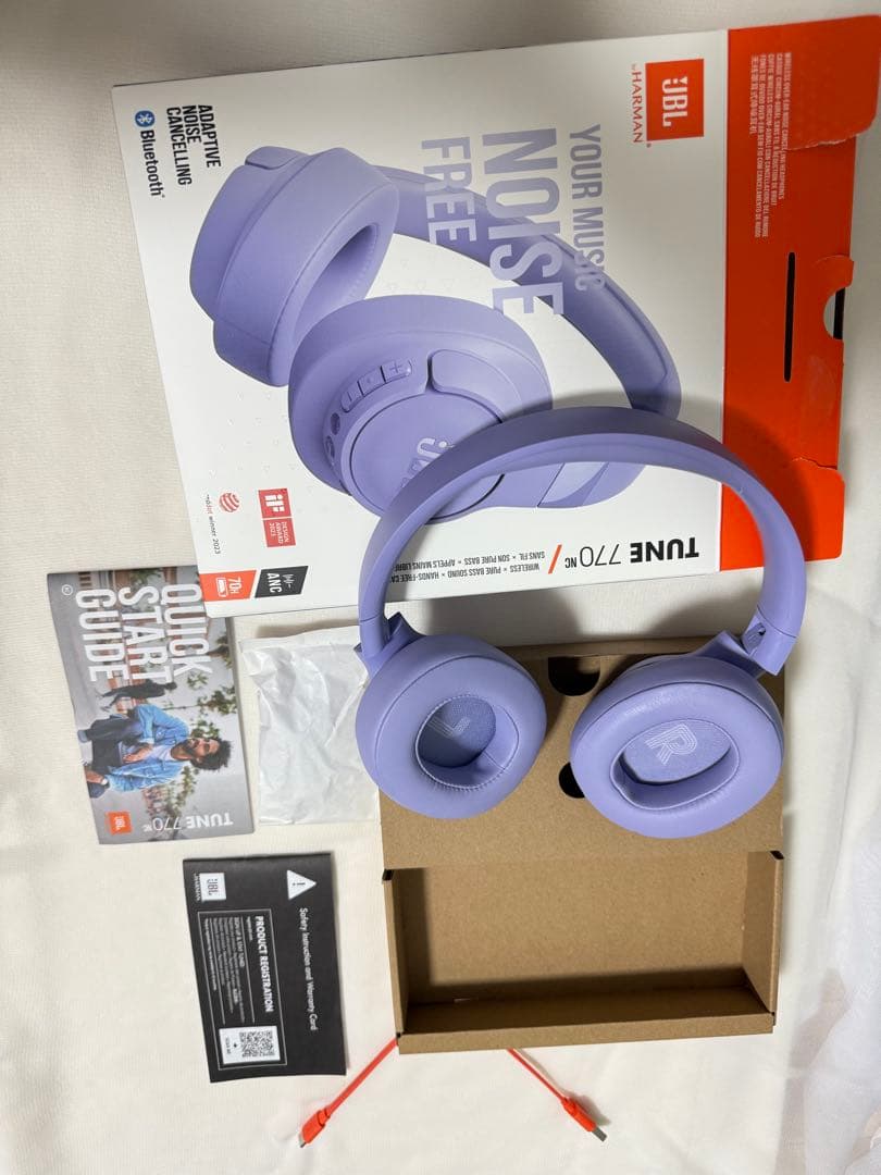 JBL Tune 770NC ワイヤレスヘッドホン ラベンダー