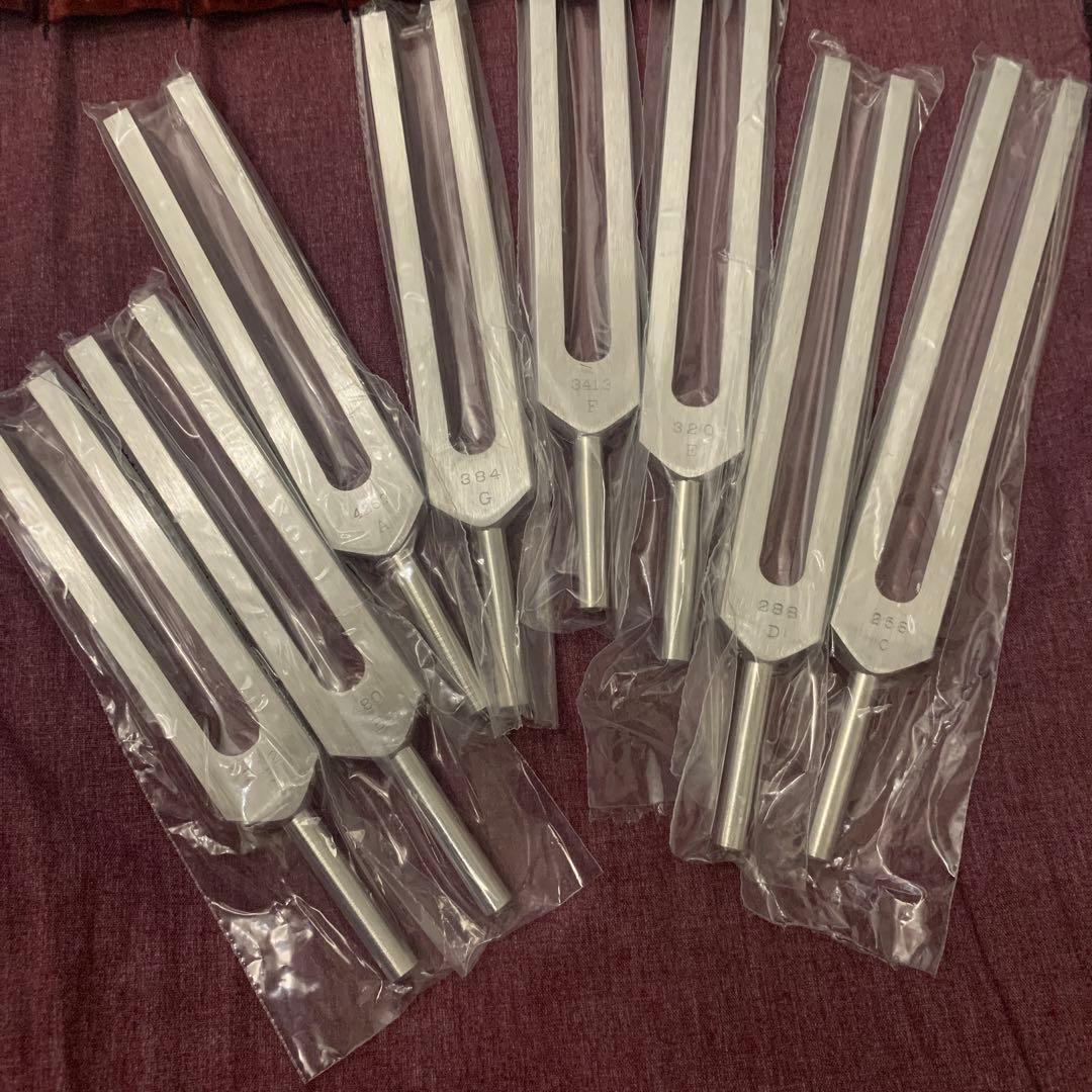 新品未使用　Biosonics ヒーリング音叉　８本セット