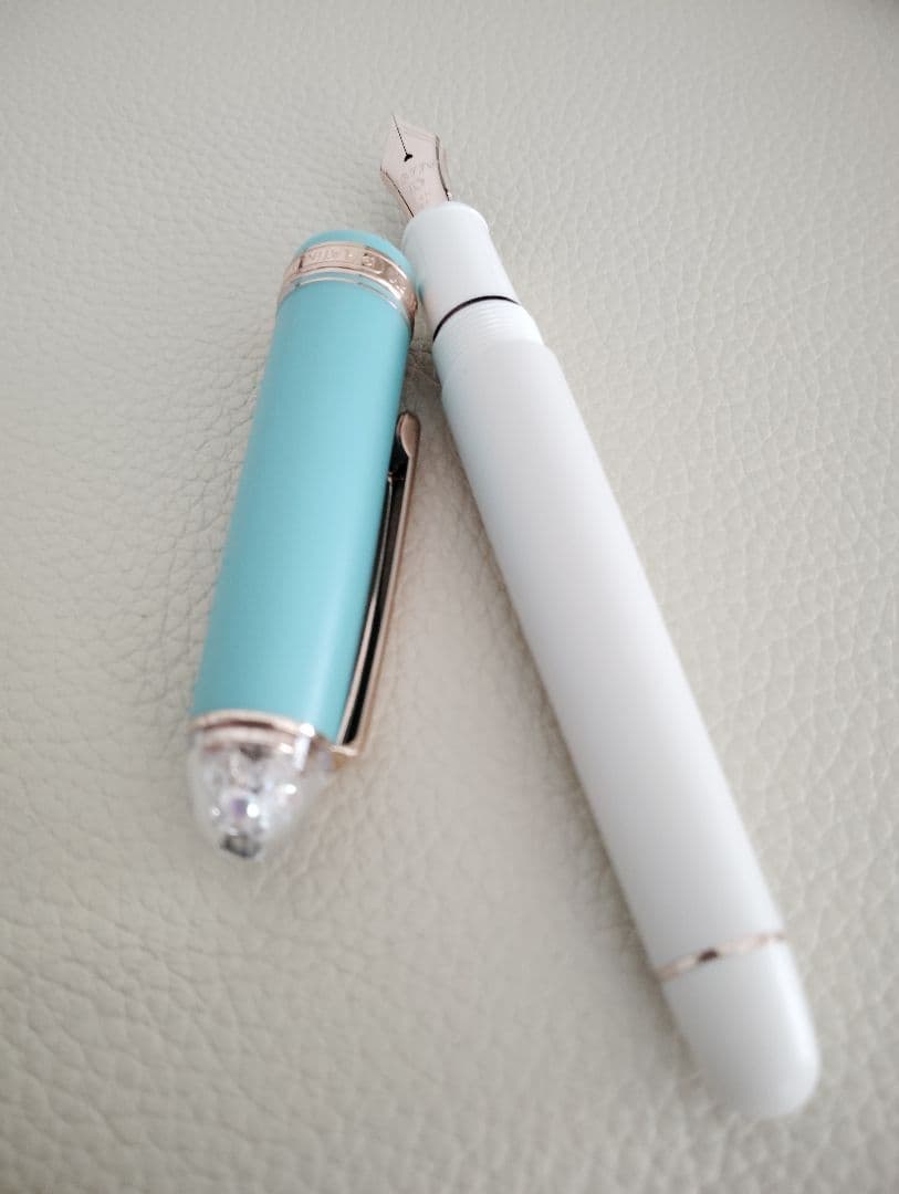 【美品】ブルーバード センチュリー EF 極細 プラチナ万年筆 付属品完備