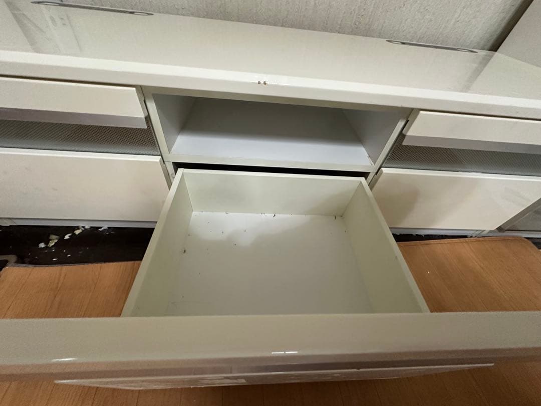 元値400000円 ホワイトテレビボード　収納付き