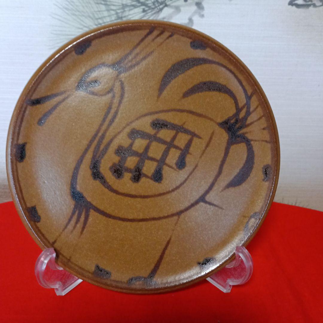 楠部彌弌　瑞鳥絵皿　飾り皿　工芸品　アンティークコレクション