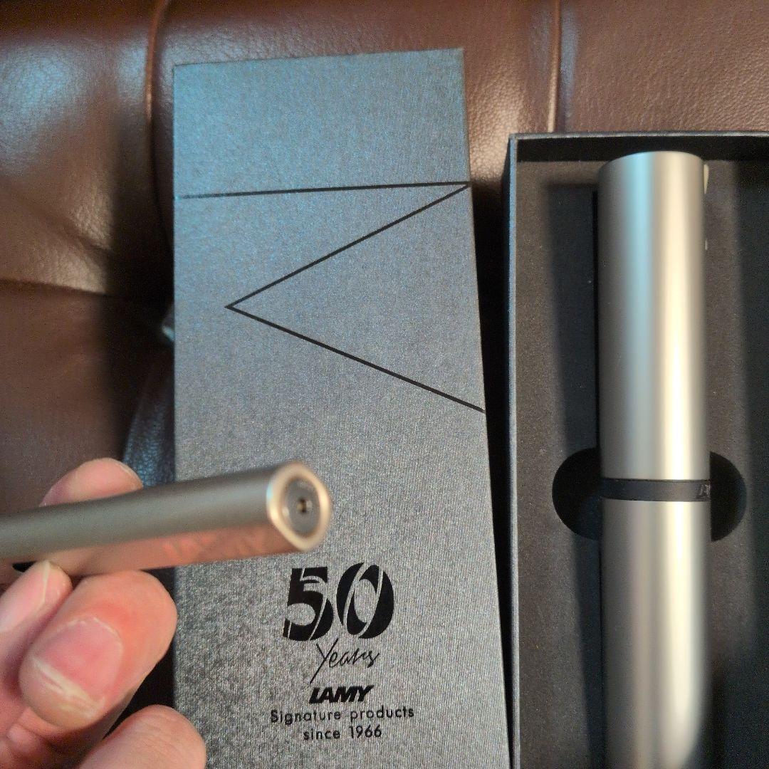 LAMY Lx(ルクス)万年筆　パラジウム　純正アルミケース付