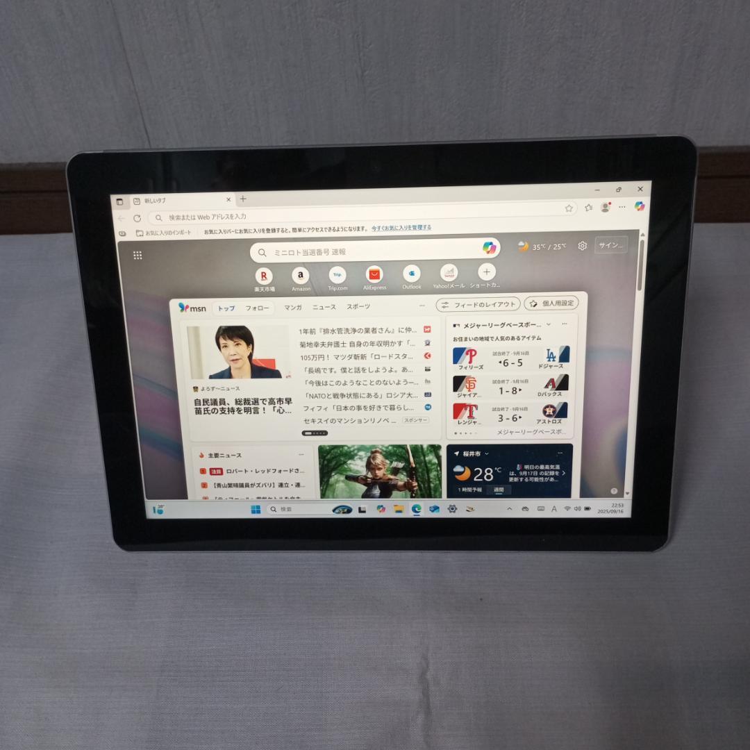 Windowsタブレット本体 Microsoft Surface Go 1824 4G SSD64G 2021
