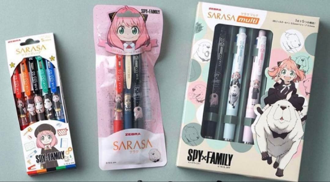 サラサマルチ　サラサクリップ　SARASA スパイファミリー　ボールペンセット
