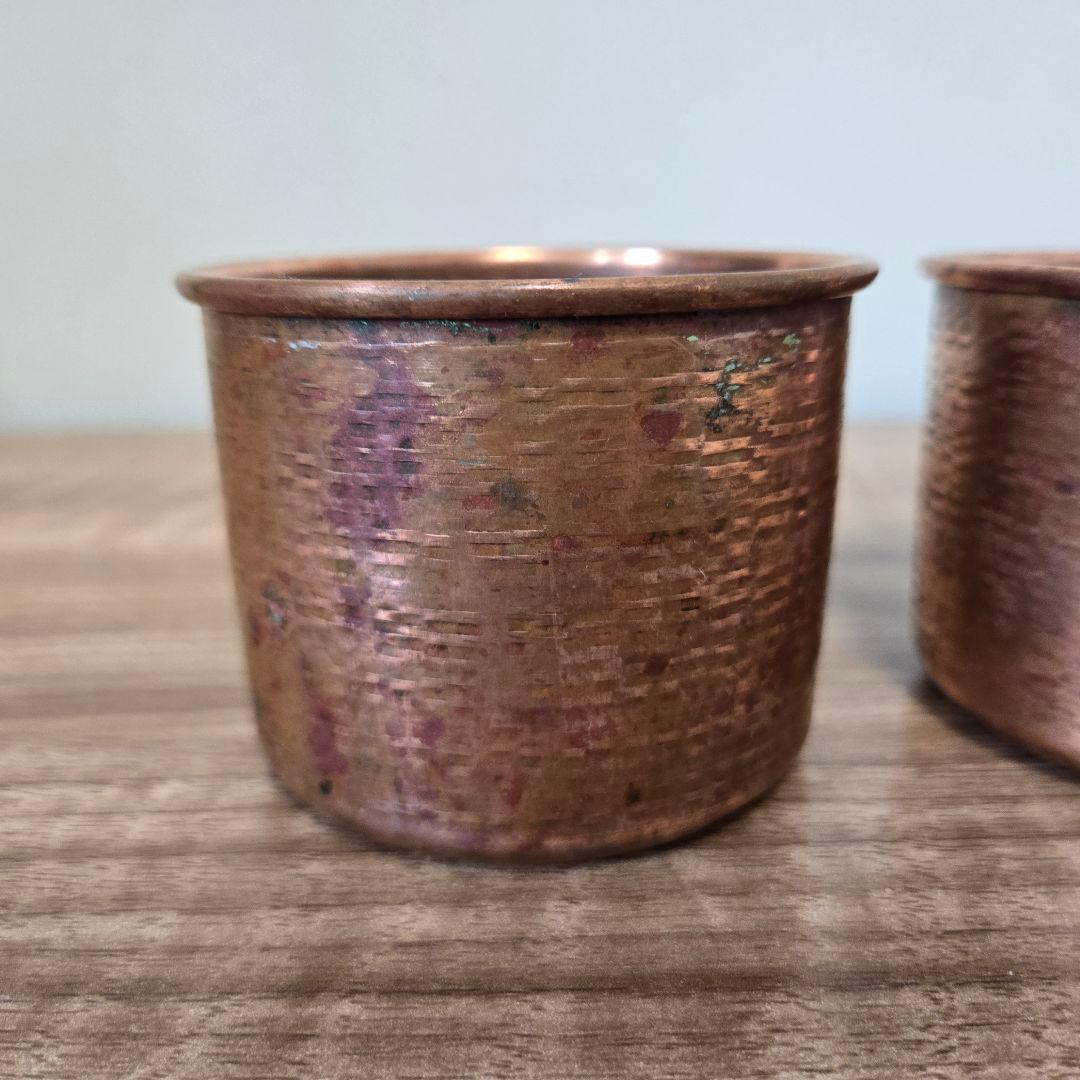 有次　銅製カップ　2個セット