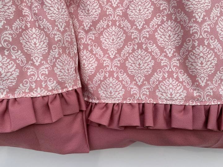5点セット　ダマスク柄　ピンク　レッスンバッグ　上履き袋　体操服袋　お弁当袋