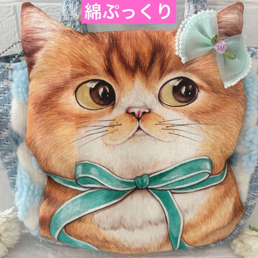 ゆ*ん様 リボンニャンコ　お花ボア＆ツイード　コヤンイサムチョン　ラウンドトーバ