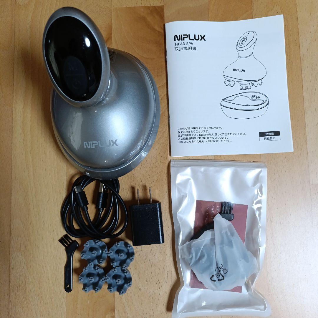 美品　NIPLUX HEAD SPA 　未使用アタッチメント2セット付き