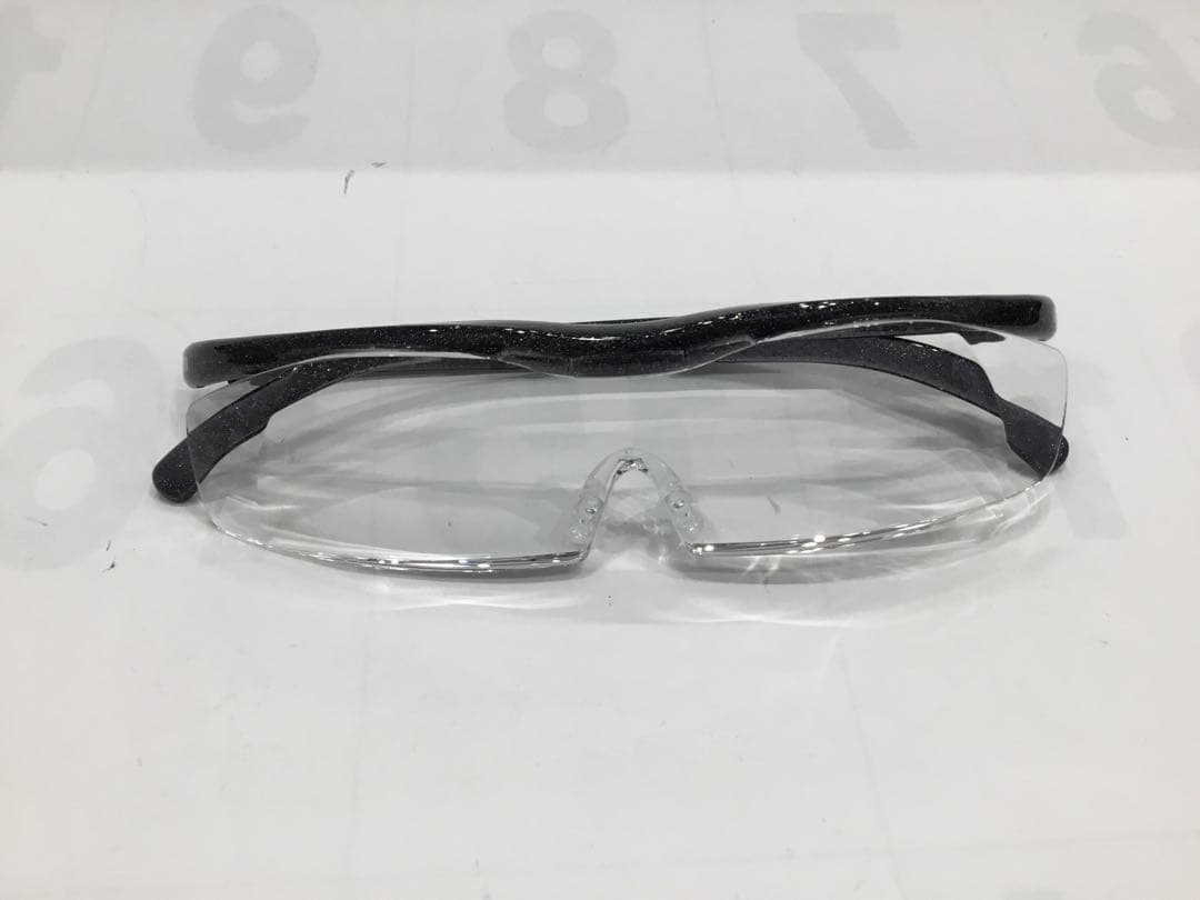 ハズキルーペ コンパクト 1.85倍 クリア ブラックグレー 新品