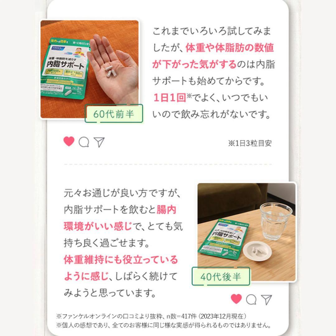 ファンケル 内脂サポート 30日分8袋〈240日分＋10%増量〉