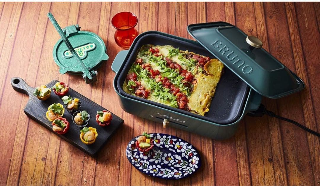 おかあさん様リクエスト用】BRUNO コンパクトホットプレート　セ限定 グリーン