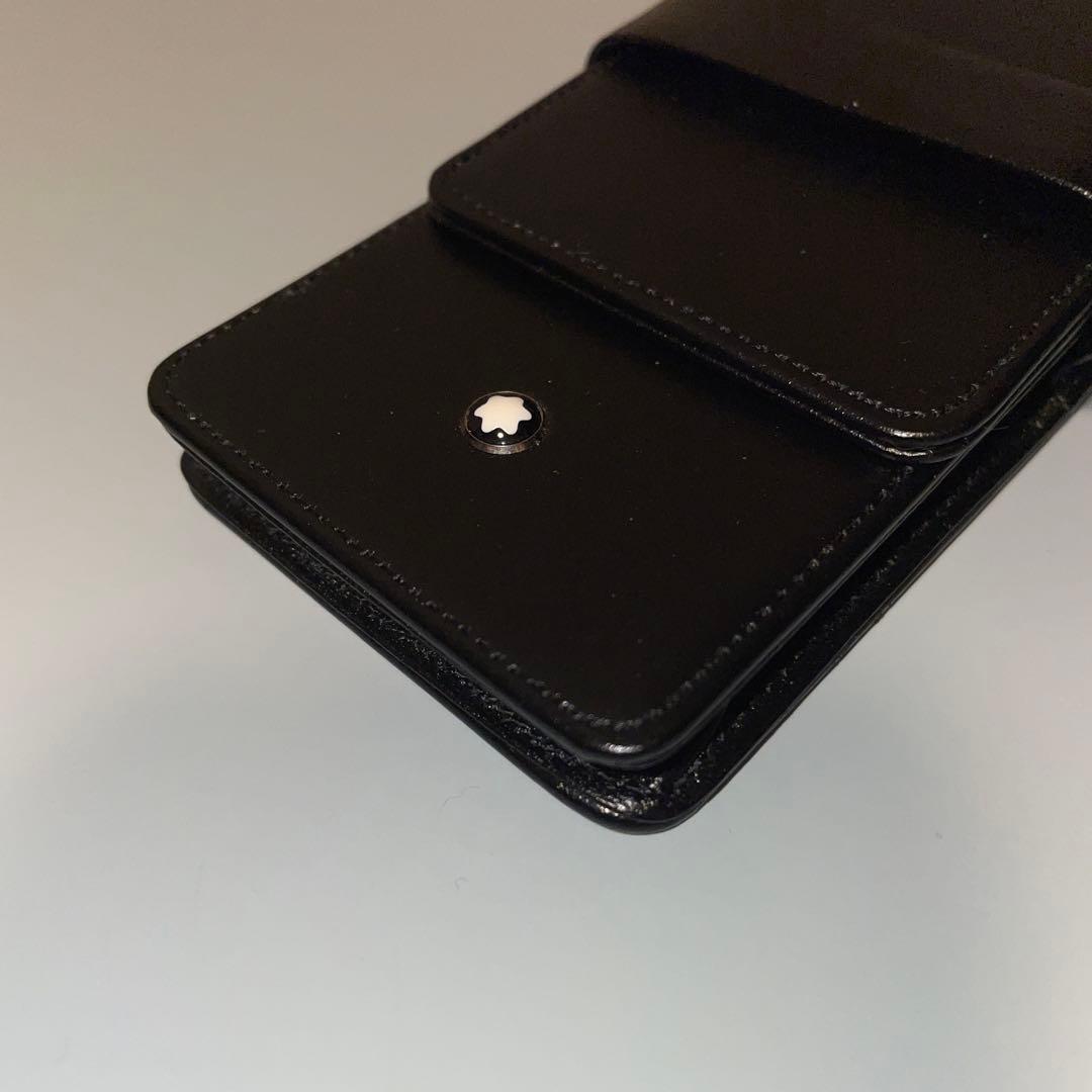 Montblanc ブラック レザー ペンシース　３本差し