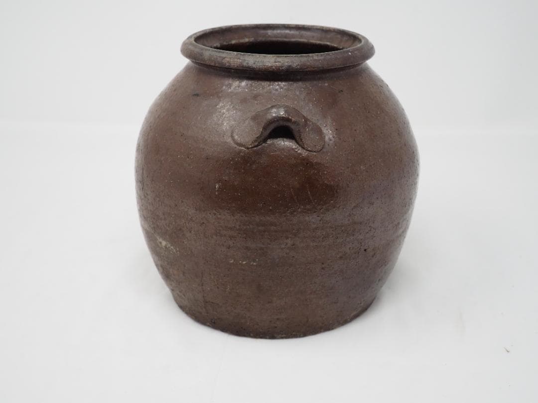 備前焼　耳付き壺