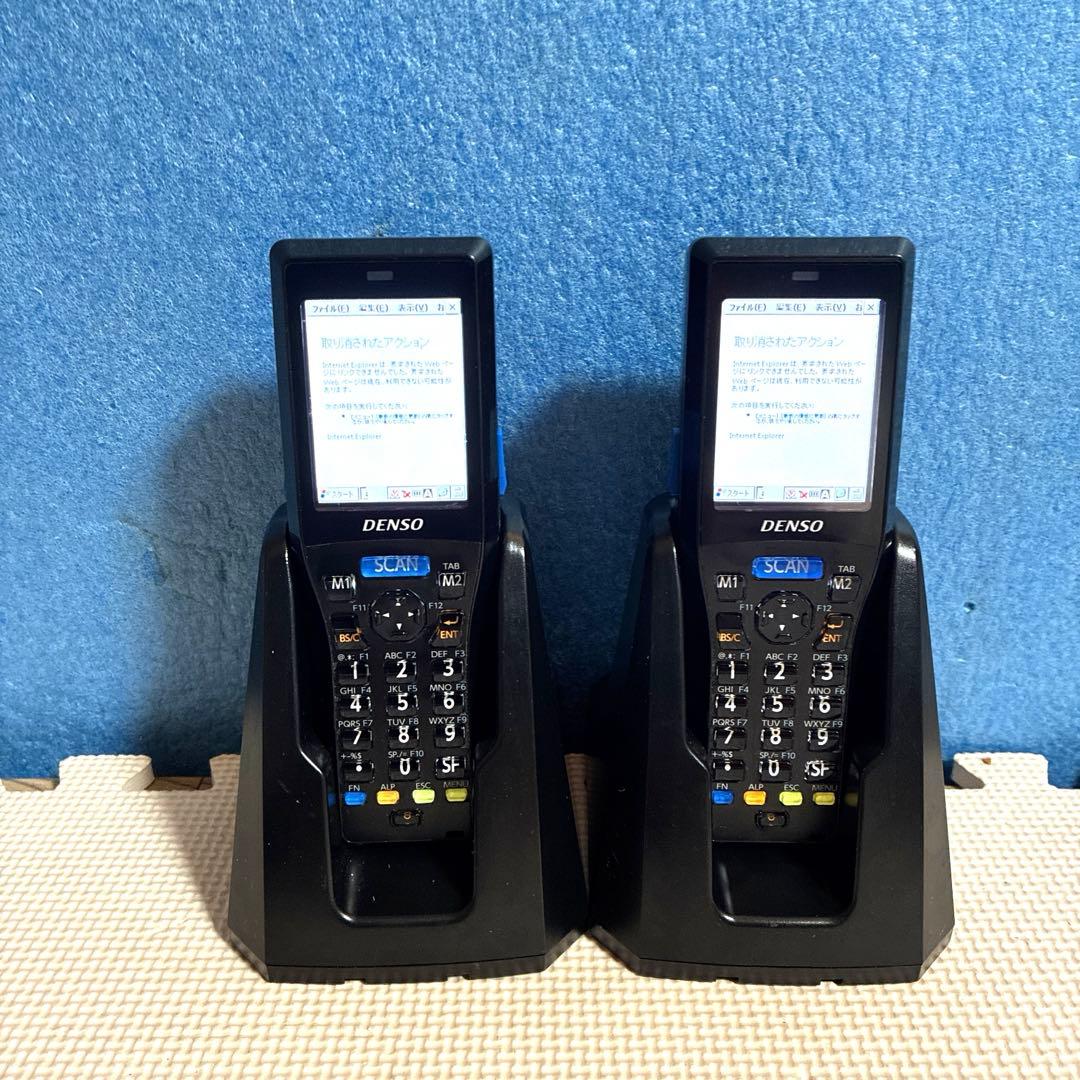 中古動作品DENSO ハンディターミナル BHT-1361QWB-CE 2式