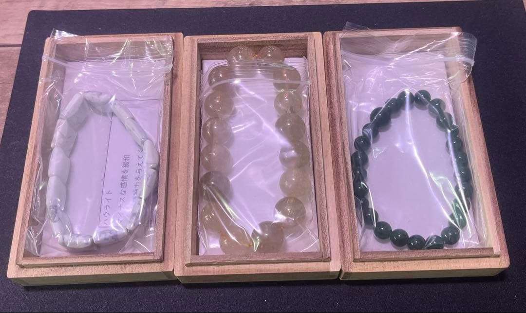 【未着用】パワーストーンブレスレット　３種セット