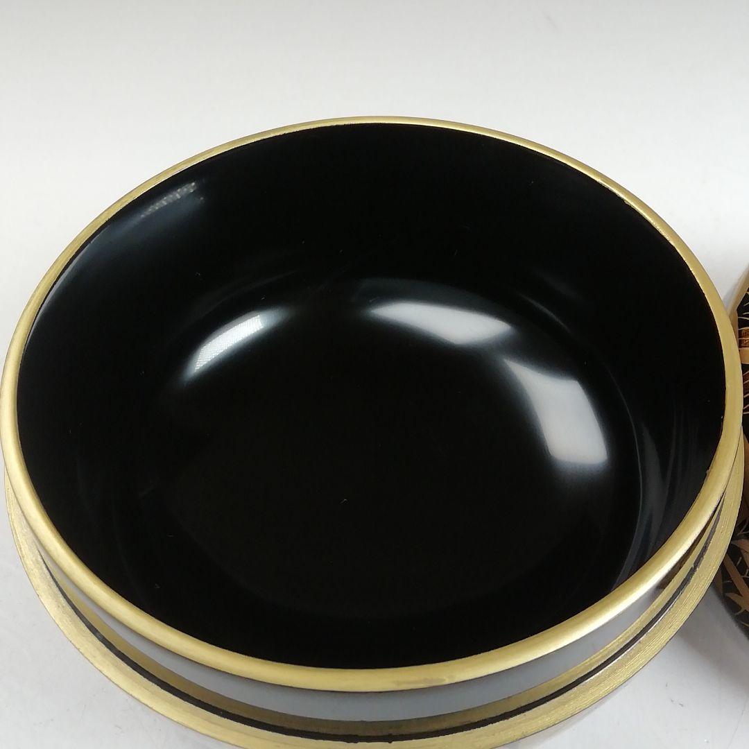Ｗ３８８　棗　『竹林蒔絵』『平棗』『塗師　多田桂寛 作』　共箱　茶道具