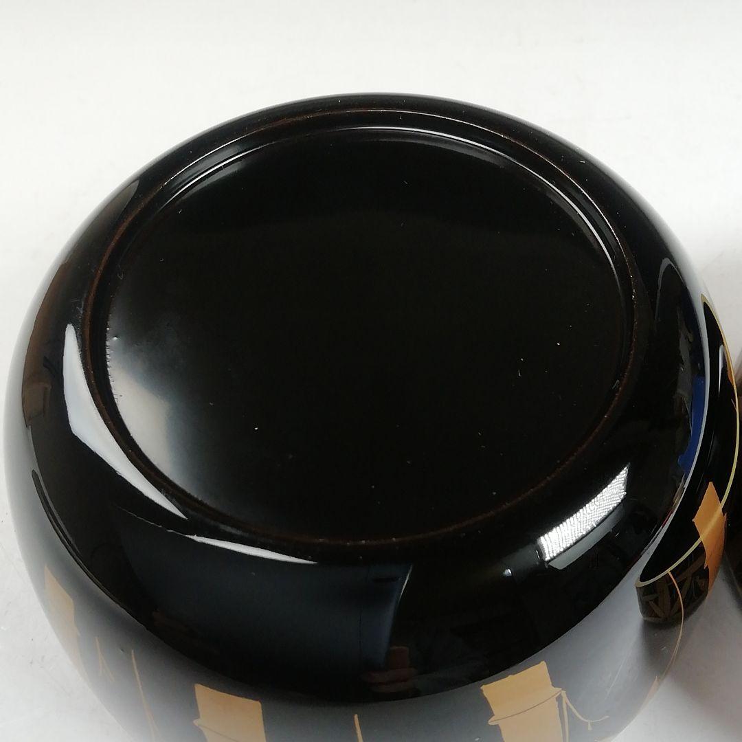 Ｗ３８８　棗　『竹林蒔絵』『平棗』『塗師　多田桂寛 作』　共箱　茶道具