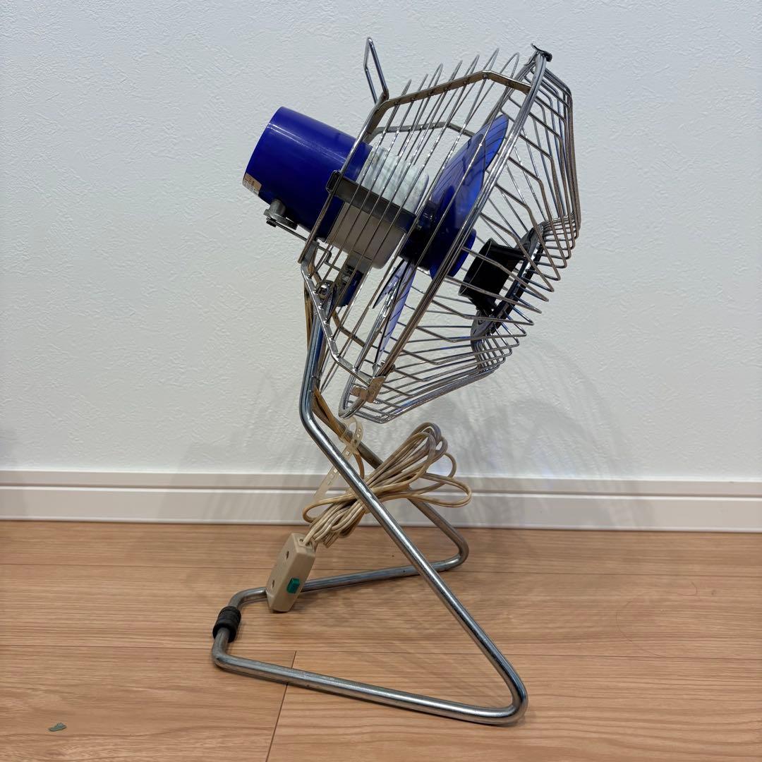 美品 昭和レトロ L.B FAN ミニ扇風機 UP-OS 卓上 羽根径20cm