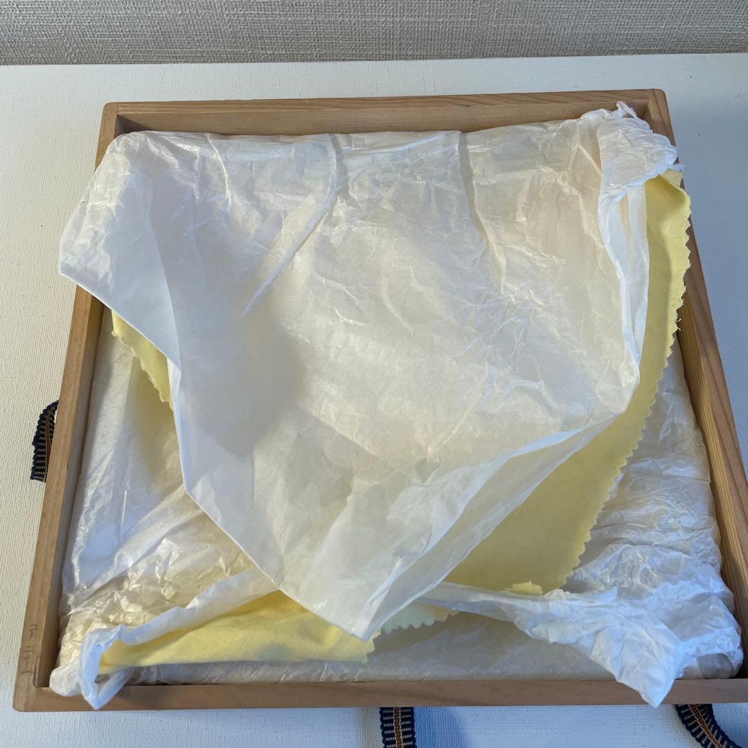 中村宗悦　四方盆　松葉蒔絵　茶道具
