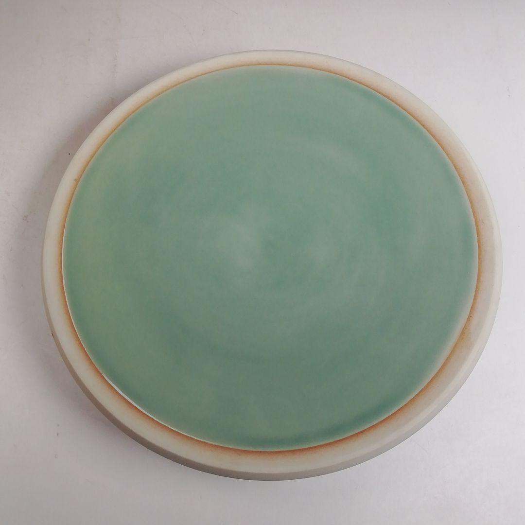 Ｗ２７５　水指　『青磁　捻梅』『加藤藤山 造』　共箱　茶道具