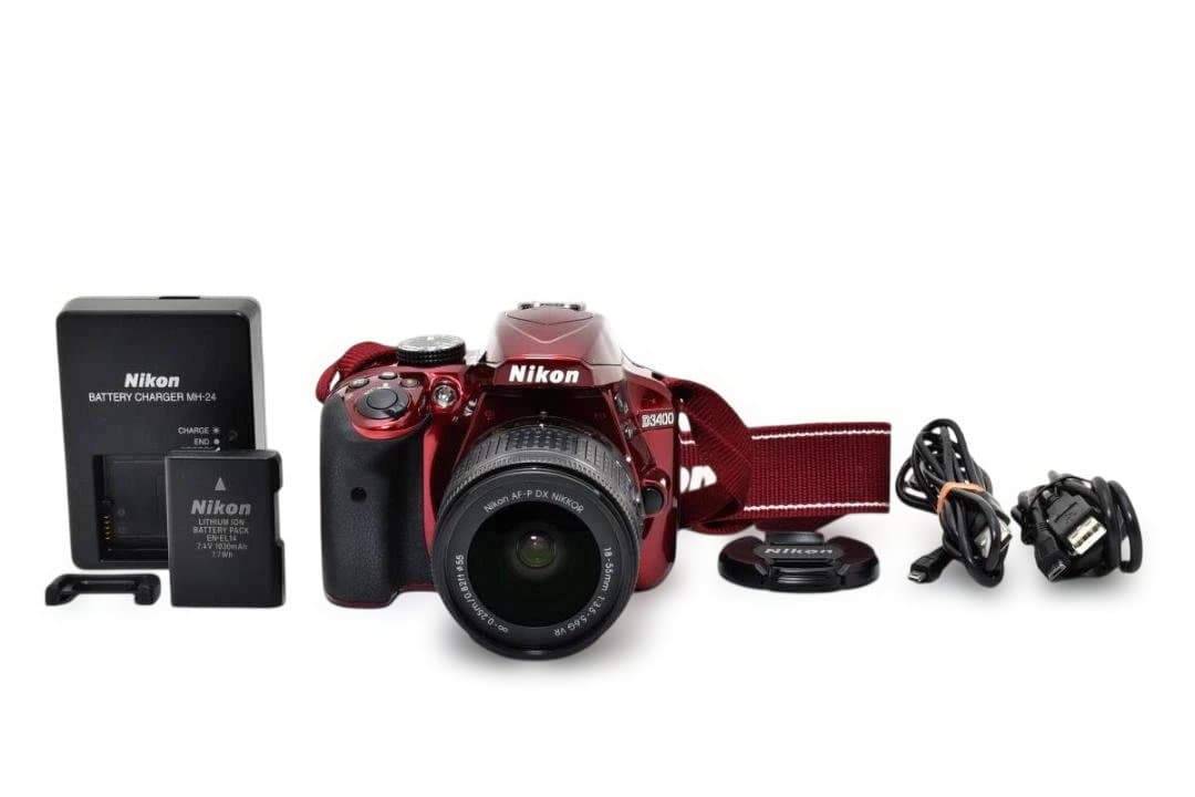 ★シャッター数2162回★ Nikon ニコン D3400 レンズキット レッド