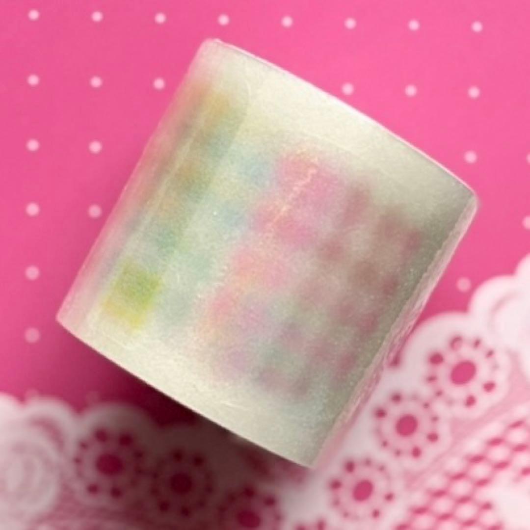 闪砂 4.5cm×3m 彩色格纹 海外マスキングテープ