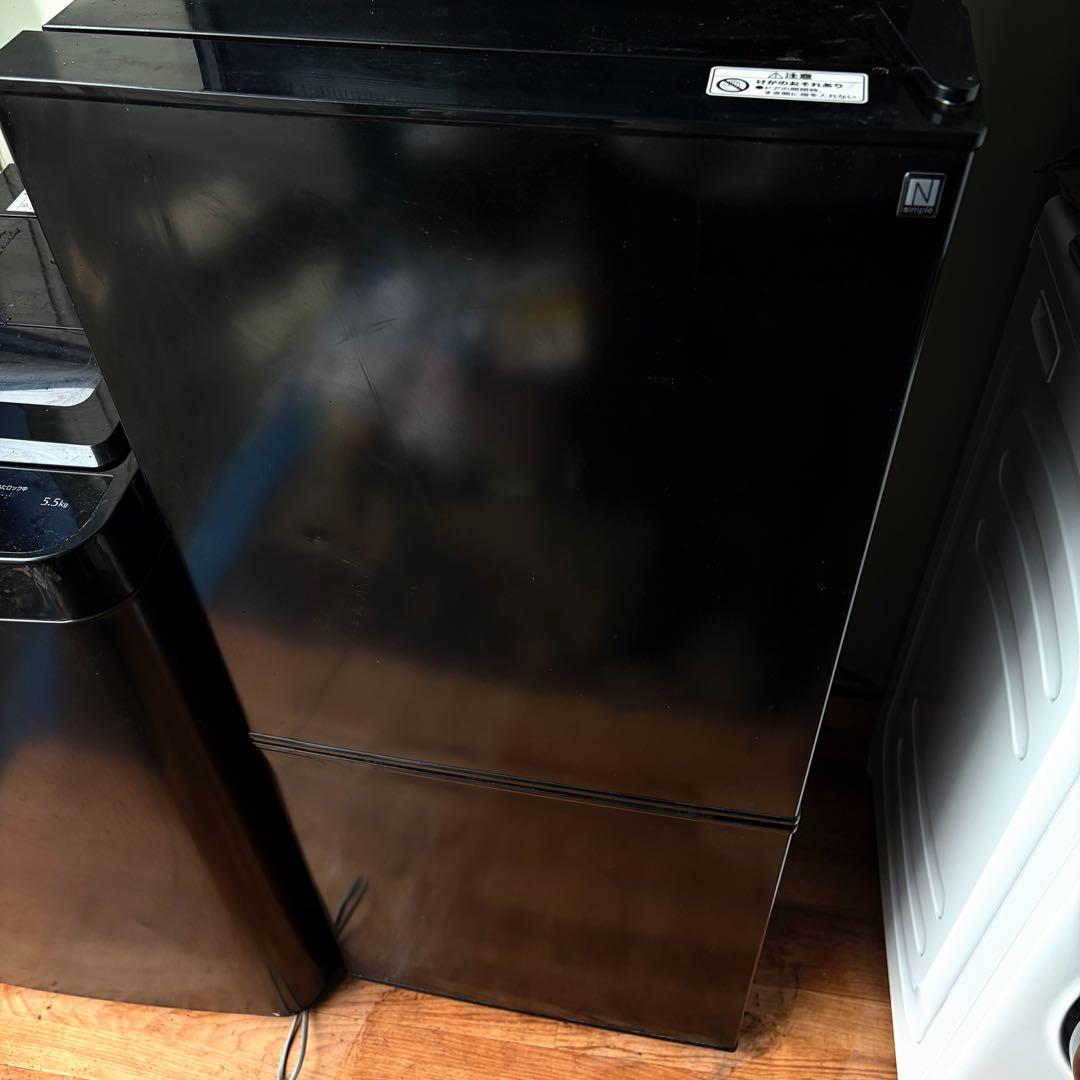 取付無料！スタイリッシュブラック冷蔵庫洗濯機電子レンジ炊飯器掃除機セット