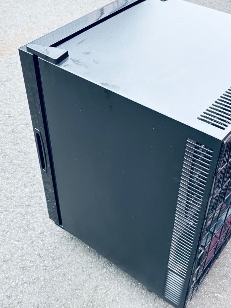 美品／WRH-M140G 40L ミラーガラス冷蔵庫