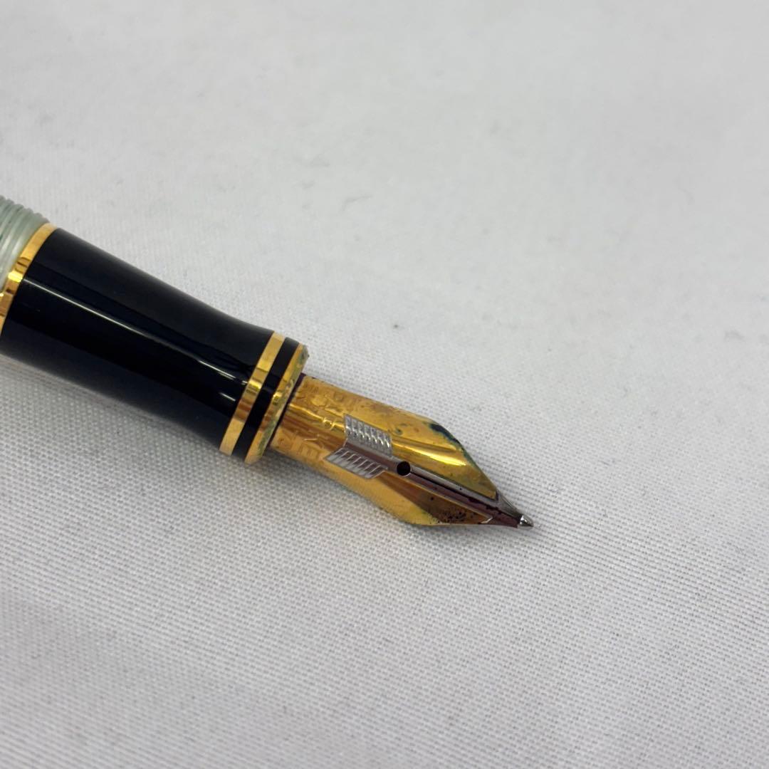 パーカー パールホワイト マーブル模様 万年筆 18K 750