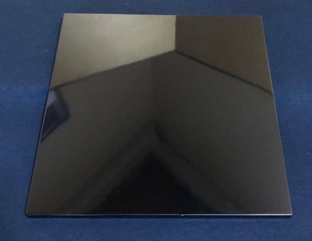 《R》茶道具 和紙張 黒真塗 大板 敷板 元箱　260323A4