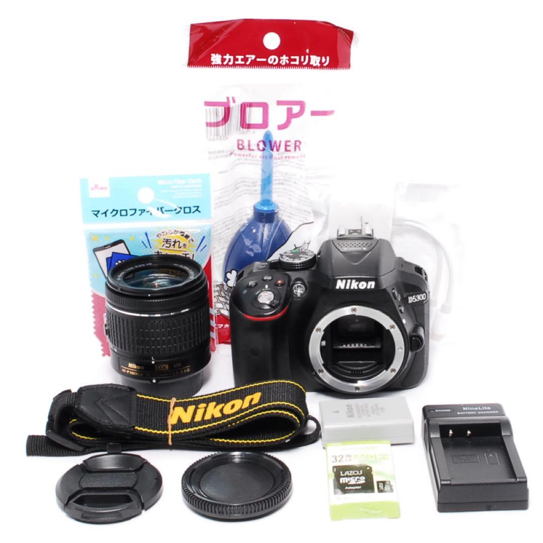 WiFiで楽々転送◆Nikon D5300◆一眼レフカメラ◆高性能AF-Pレンズ