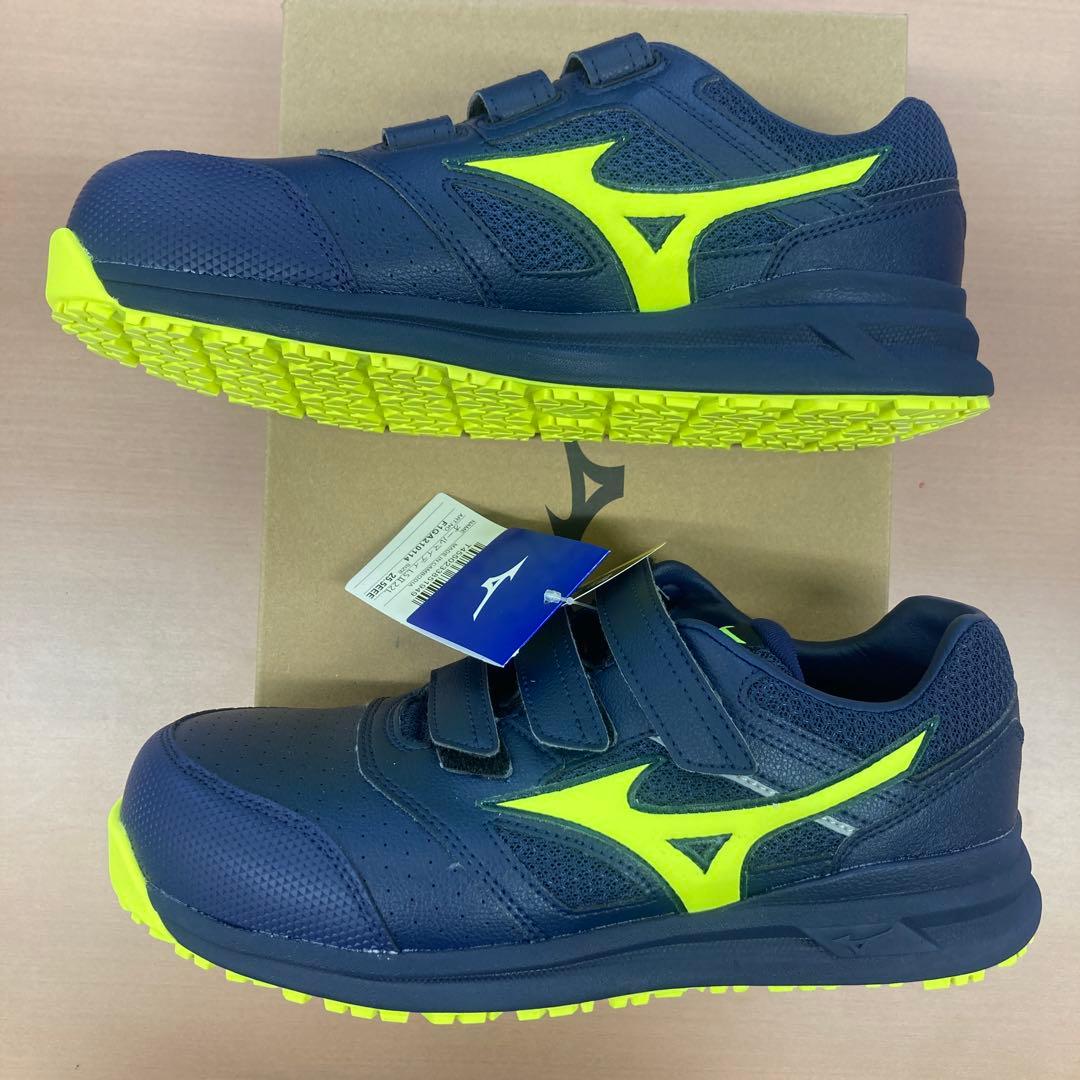 Mizuno 安全靴 25.5cm ネイビー/イエロー