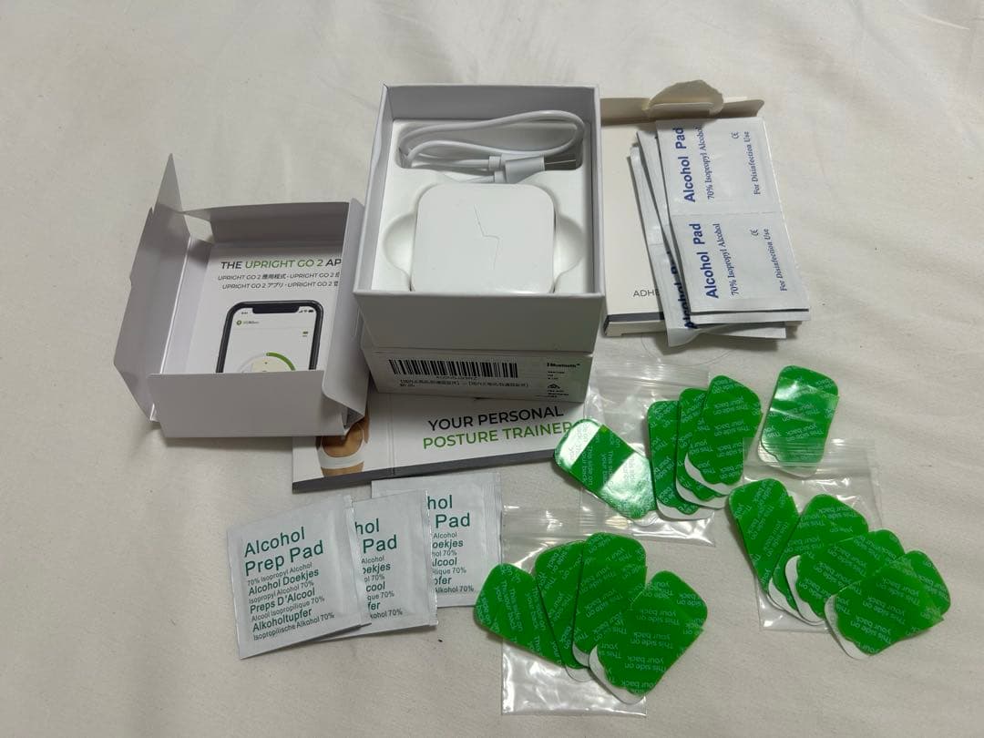 UPRIGHT GO2 姿勢矯正　猫背の姿勢を検知