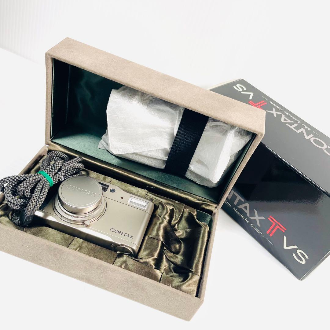 ⭐️箱付美品⭐️ CONTAX TVS メタルフード 動作品　フィルムカメラ