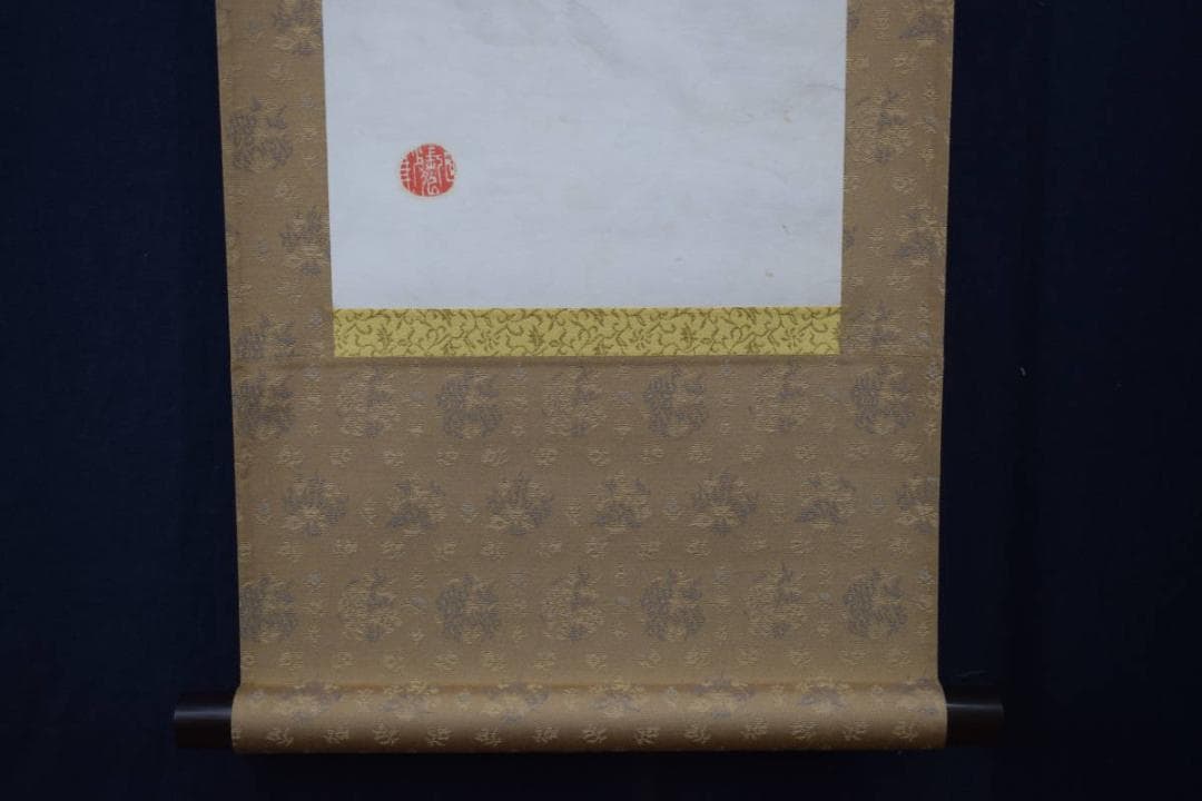 【真作】田能村直雙/瀑布図/滝図/山水図/掛軸☆宝船☆Z-5　JM