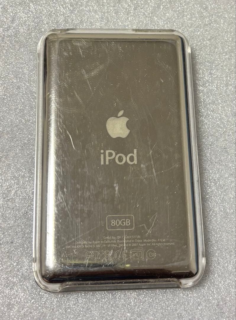 i pod classic 80GB　シルバー　動作確認済/ELECOM充電器付