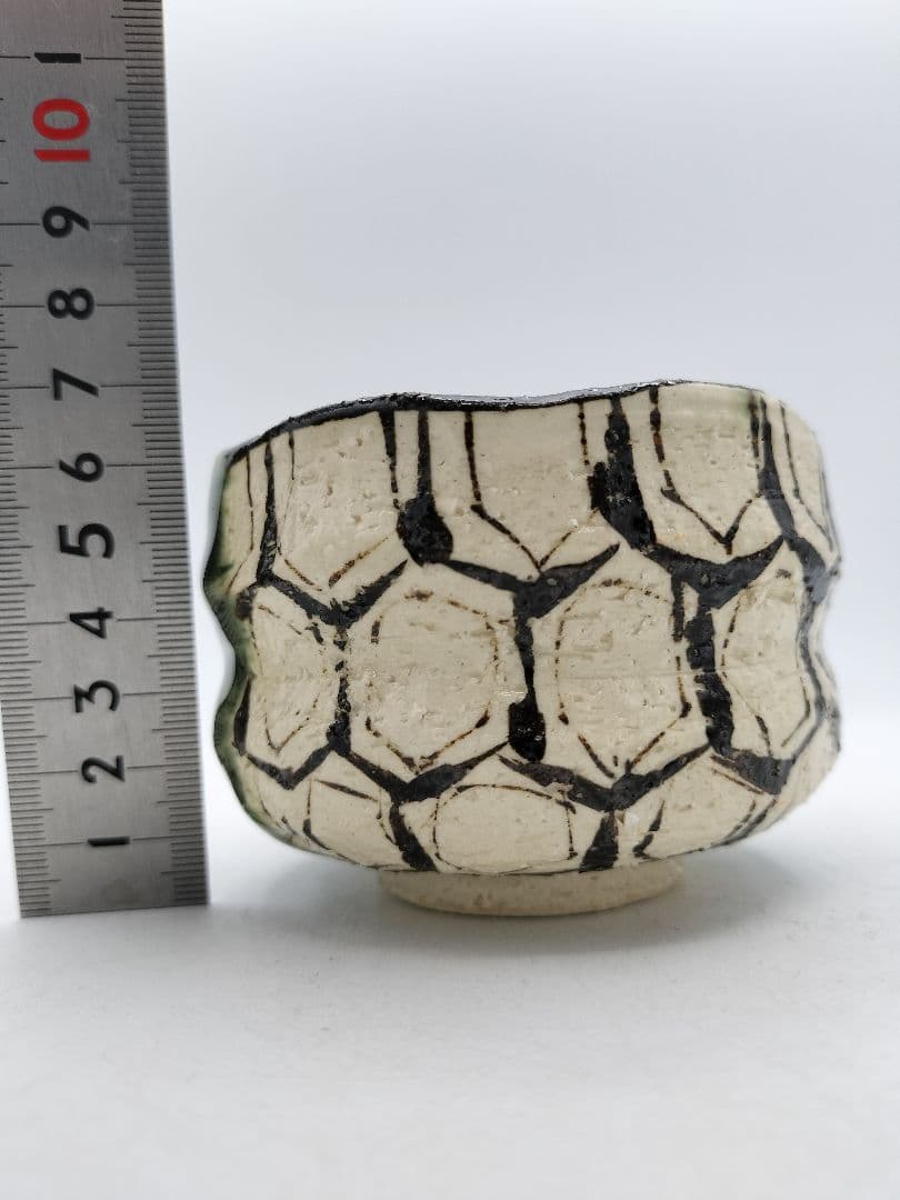 d007 織部 小鉢 向付　5客 清水焼 紙箱 茶道具 古物