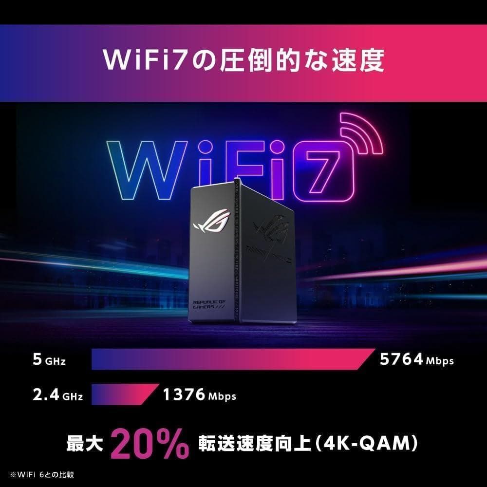 ROG STRIX GS-BE7200X WiFi 7 無線LANルーター