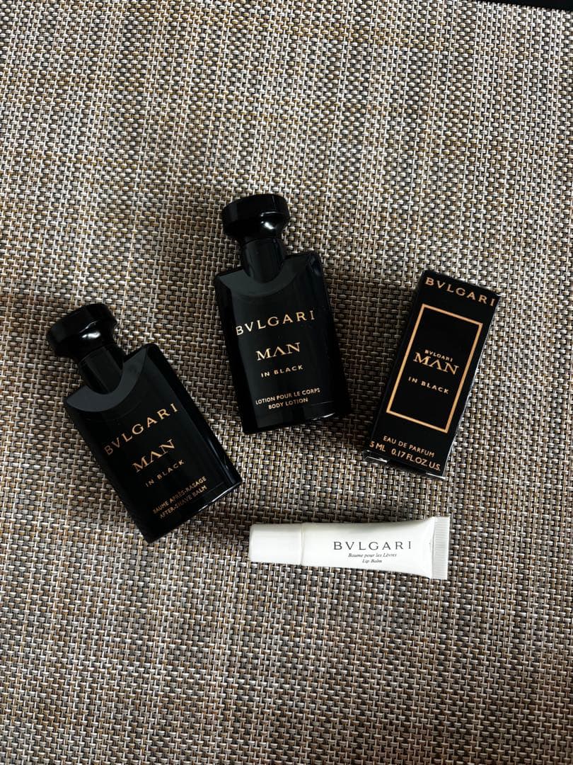 BVLGARI Emirates アメニティポーチ5点セット 香水入り