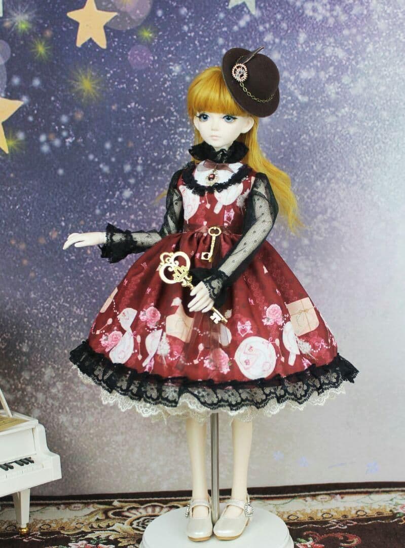E01 bjd 1/3 ドール 衣装 ワンピース 球体関節人形 ハンドメイド