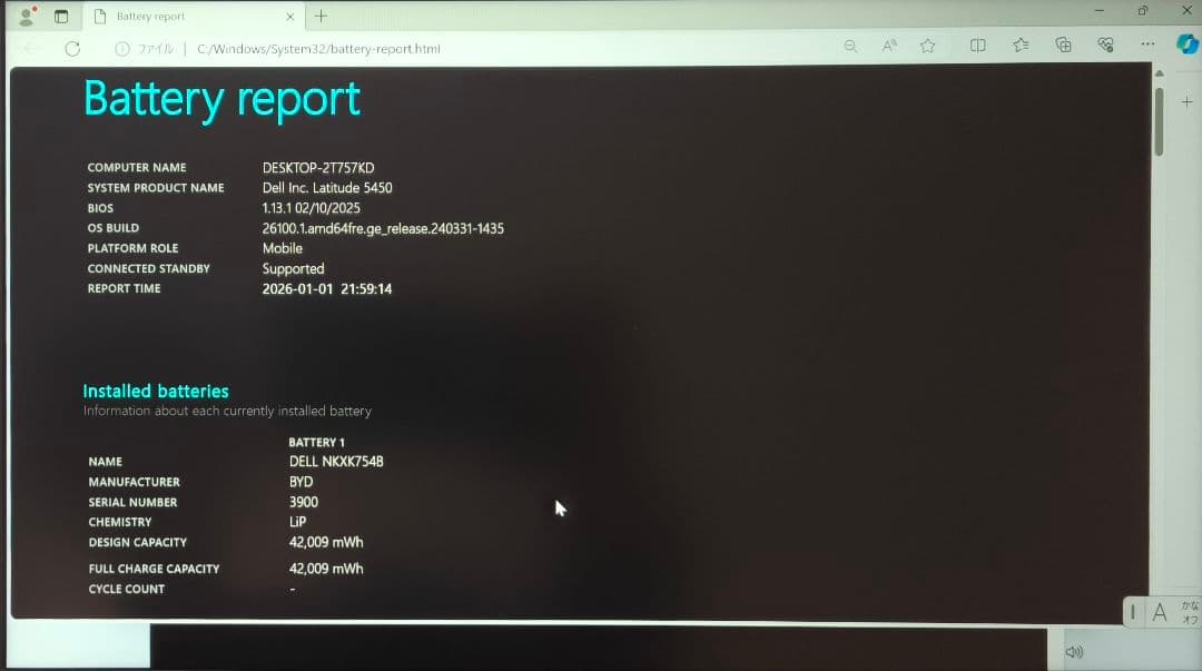 【未使用品（本体+ACアダプタのみ）】Dell PC Latitude 5450