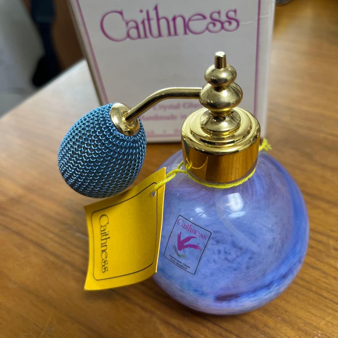 ヴィンテージ　Caithness クリスタルガラス 香水瓶　アトマイザー