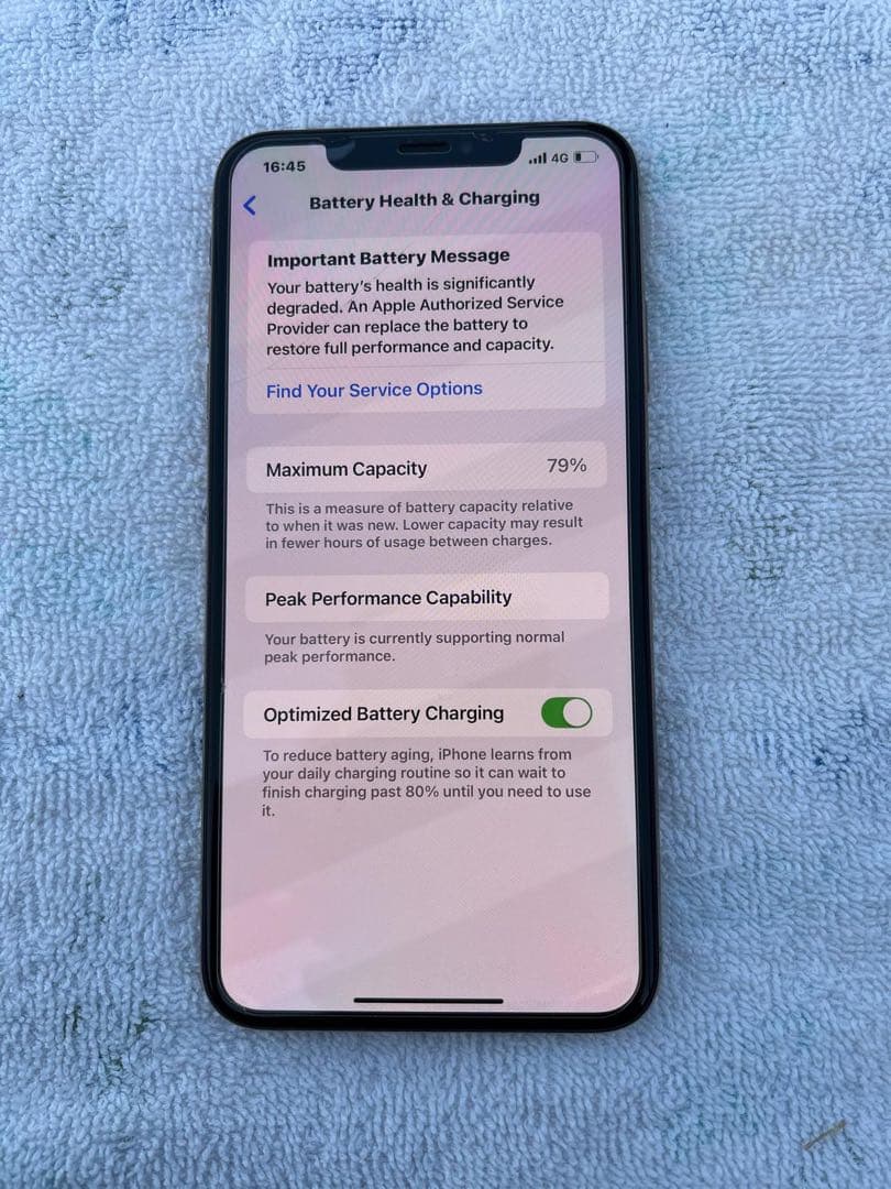 Apple iPhone XS MAXゴールド