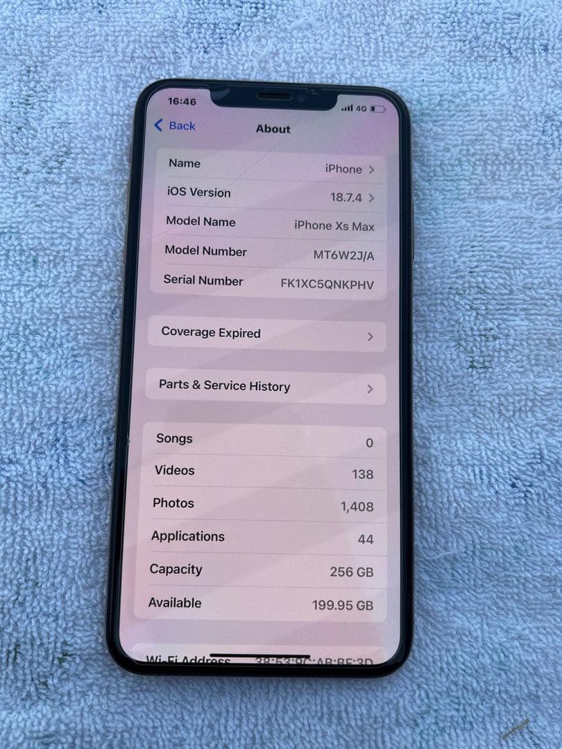 Apple iPhone XS MAXゴールド