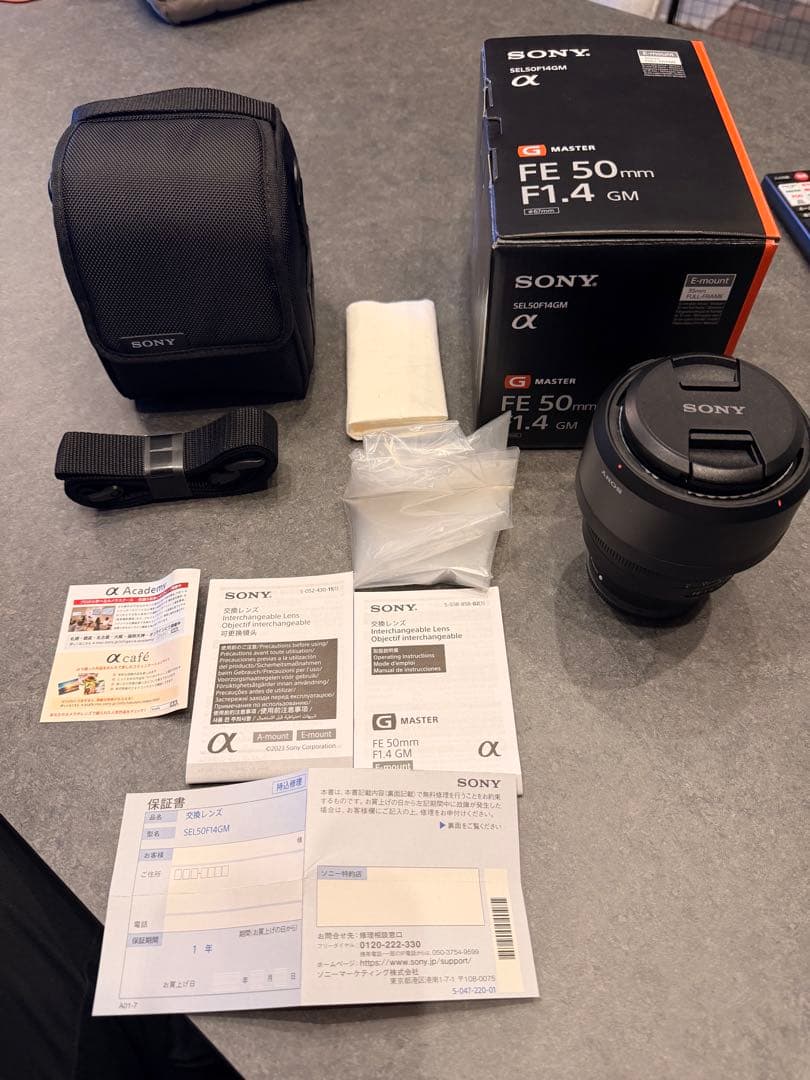 SONY FE 50mm F1.4 GM レンズ　極美品　使用２回