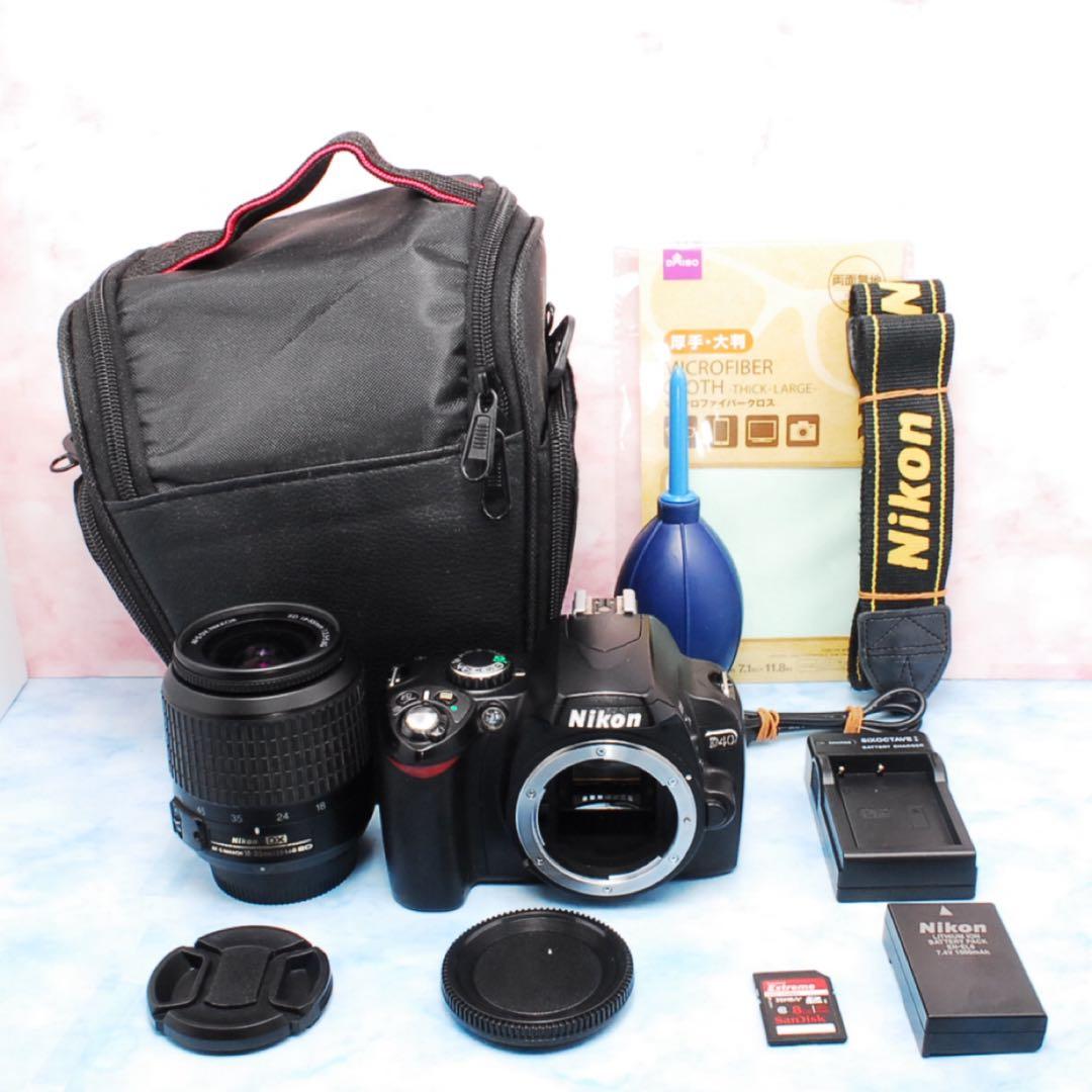 Nikon D40☆一眼レフカメラ☆入門機に最適☆カメラバッグ付☆軽量＆小型