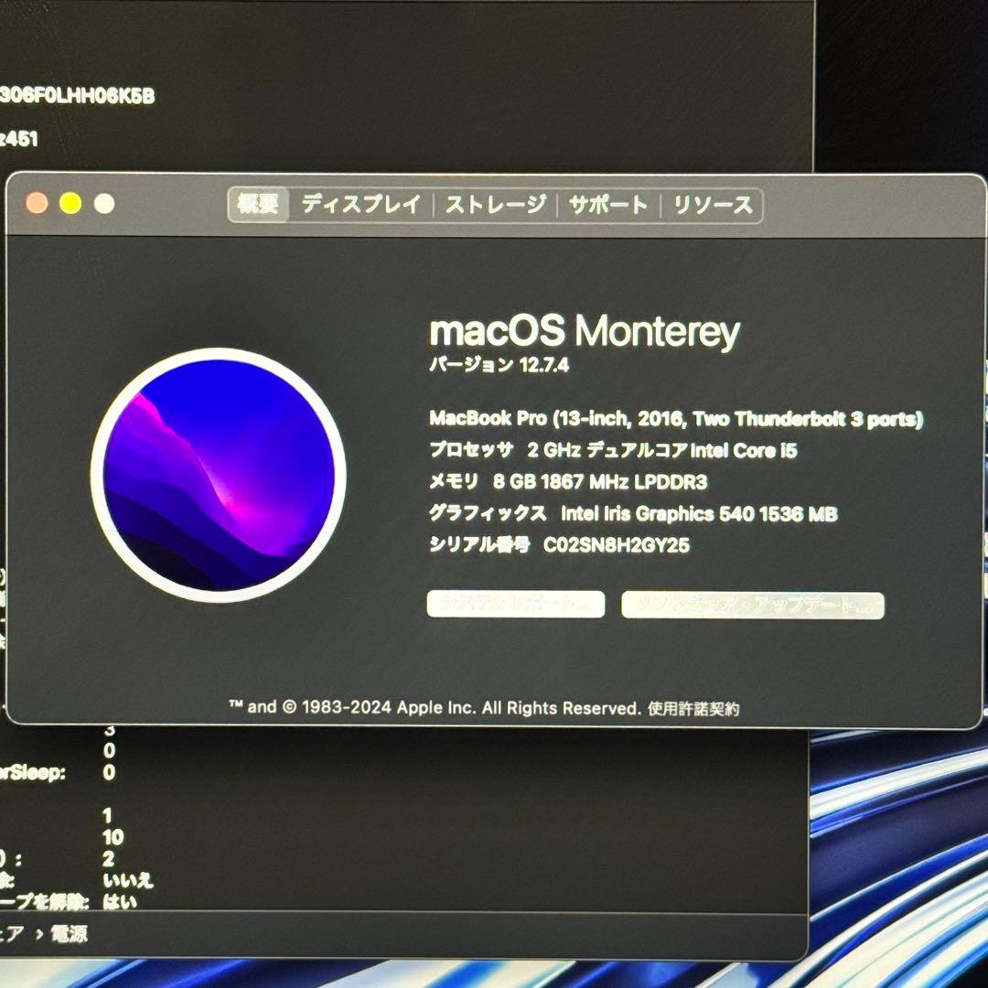 【特典付き】MacBook Pro 13㌅ A1708 i5/8GB/256GB
